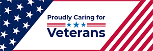 Proudly Caring for Veterans Web Badge