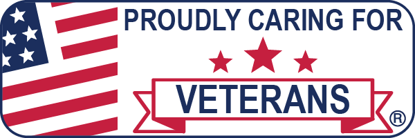 Proudly Caring for Veterans - Website Badge - Horizontal 3