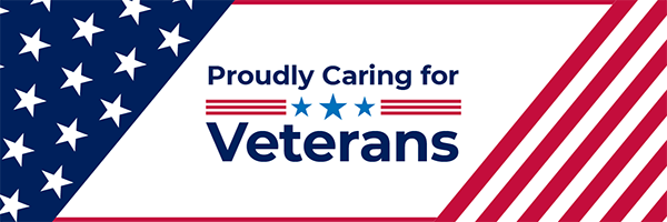 Proudly Caring for Veterans - Website Badge - Horizontal 3