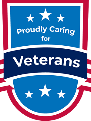 Proudly Caring for Veterans Web Badge 300x400