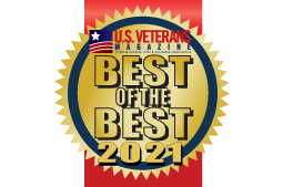 Best of the Best 2021 award seal from U.S. Veterans Magazine