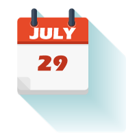 July 29 calendar image PJuly 29 2019