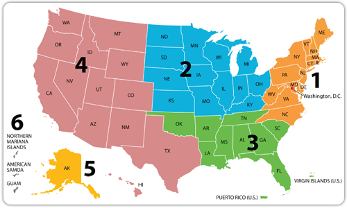 Map of VA CCN Regions with link to full PDF